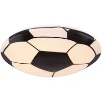 Globo Lampe de plafond de la chambre des enfants Lemmi Football noir avec blanc