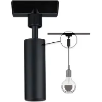 Paulmann URail Adaptateur universel pour suspension Noir mat métal/plastique