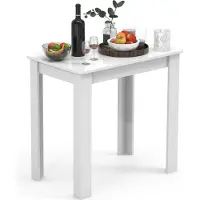 VCM Table à manger en bois | H. 76 x W. 80 x D. 50 cm | Table de cuisine table à manger Esal