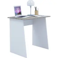 VCM Table d'ordinateur | Dimensions env. H. 74 x W. 80 x D. 50 cm | Panneaux latéraux élégants | Bureau - Masola Mini