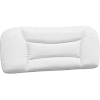 vidaXL Coussin de tête de lit "Hvar" blanc 100 cm similicuir