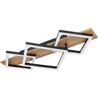 Globo Plafonnier Salle de séjour Plafonnier LED Couloir Bois Aspect Moderne Noir 67294D2
