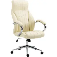 CLP Chaise de bureau Wigan cuir véritable