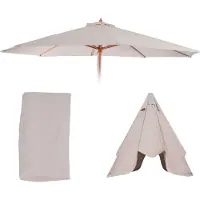 Mendler Toile de rechange pour parasol Lisbonne Ø 3,5m