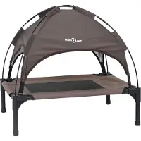 vidaXL Lit pour chien marron 76 x 62 x 70,5 cm en acier
