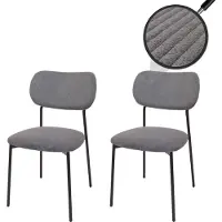 Mendler Chaise de salle à manger -O26 (lot de 2)