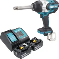 Makita Clé à chocs sans fil DTW 1005 ST 18 V 1360 Nm 3/4" Brushless + 2 batteries 5,0 Ah + chargeur