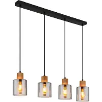Globo Lighting Lampe à suspendre métal noir mat, 4x E27
