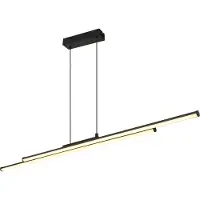 Globo Lighting Lampe à suspendre métal noir mat, LED