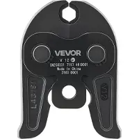 Vevor Mâchoire de Sertissage 12 mm Mâchoire à Sertir pour Tuyaux en Acier Inoxydable Type V