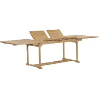The Living Store Table de jardin à rallonges 180-280x100x75 cm en teck massif