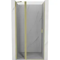 Mexen Porte de douche pivotante Mist 115 cm, transparente, or brossé - 8A4-115-000-55-00