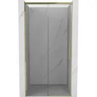 Mexen Rox Paroi de douche coulissante 125 cm, transparente, or - 8C2-125-000-50-00