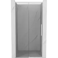 Mexen Rox Porte de douche coulissante 130 cm, transparente, blanche - 8C2-130-000-20-00
