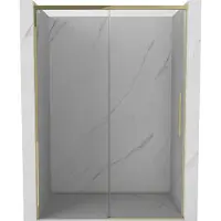 Mexen Portes coulissantes Rox pour cabine de douche 160 cm, transparent, or - 8C2-160-000-50-00