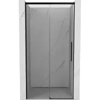 Mexen Rox Paroi de douche à porte coulissante 110 cm, transparent, noir - 8C2-110-000-70-00