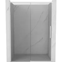 Mexen Rox Paroi de douche à porte coulissante 140 cm, transparent, blanc - 8C2-140-000-20-00