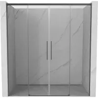 Mexen Rox Porte coulissante pour douche 140 cm, transparente, chromée - 8C2-140-000-01-00