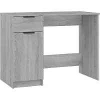 vidaXL Bureau Gris Sonoma 100x50x75 cm Bois composite