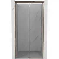 Mexen Portes de douche coulissantes Rox 125 cm, transparent, or rose - 8C2-125-000-60-00