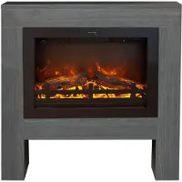 Xaralyn cheminée électrique - Bolea EHL - aspect bois - 1500 Watt chauffage - avec télécommande - cheminée encastrable incluse