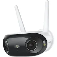 Reolink Elite WiFi, caméra de surveillance 4K 8MP plug-in, double objectif, double bande Wi-Fi 6, vue panoramique à 180°, vision nocturne couleur, détection intelligente