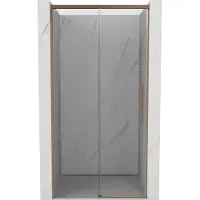 Mexen Paroi de douche coulissante Rox 105 cm, transparente, cuivre brossé - 8C2-105-000-65-00