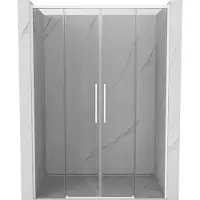Mexen Rox Porte coulissante pour douche 140 cm, transparente, chromée - 8C2-140-000-01-00