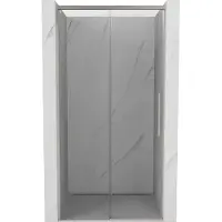Mexen Rox Pare-douche à porte coulissante 130 cm, transparent, nickel brossé - 8C2-130-000-97-00
