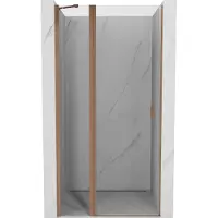Mexen Mist Porte de douche battante 110 cm, transparente, cuivre brossé - 8A4-110-000-65-00