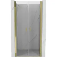 Mexen Porte de douche pivotante Mist 95 cm, transparent, or - 8A7-095-000-50-00