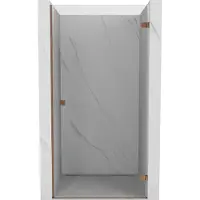 Mexen Lunar-B Porte de douche pivotante droite 80 cm, transparente, or rose - 832-080-000-60-00-P