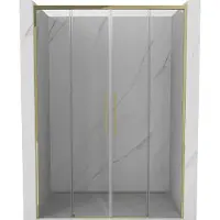 Mexen Rox Porte coulissante pour douche 140 cm, transparente, chromée - 8C2-140-000-01-00