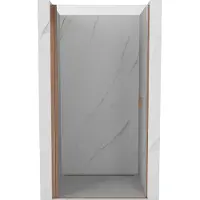 Mexen Mist-B Porte de cabine de douche pivotante 65 cm, transparente, cuivre brossé - 8A2-065-000-65-00