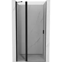 Mexen Mist portes de douche pivotantes 110 cm, transparent, noir - 8A4-110-000-70-00