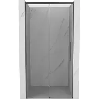 Mexen Porte de douche coulissante Rox 100 cm, transparente, gris foncé brossé - 8C2-100-000-66-00