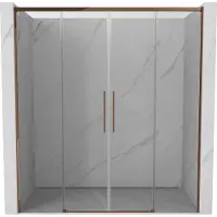 Mexen Rox Porte coulissante pour douche 140 cm, transparente, chromée - 8C2-140-000-01-00