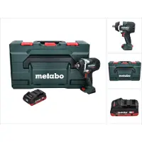 Metabo SSW 18 LTX 800 BL Visseuse à choc sans fil 18 V 800 Nm 1/2" Brushless + 1x batterie 4,0 Ah + metaBOX - sans chargeur