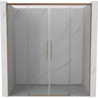 Mexen Rox Porte coulissante pour douche 140 cm, transparente, chromée - 8C2-140-000-01-00