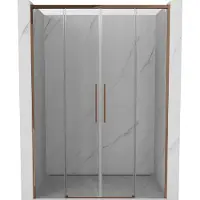 Mexen Rox Porte coulissante pour douche 140 cm, transparente, chromée - 8C2-140-000-01-00
