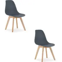 Leobert Chaise KITO - ardoise foncée x 2