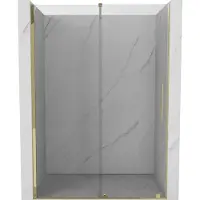 Mexen Velar porte de douche coulissante 160 cm, transparent, or - 871-160-000-01-50
