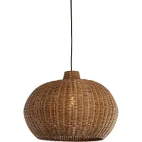 Light & Living Lampe pendante en rotin Melzor Ø 55cm - brun foncé