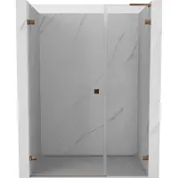 Mexen Lunar-B L Porte de douche pivotante gauche 115 cm, transparente, or rose - 832SL-115-050-60-00-L