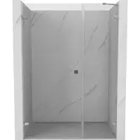 Mexen Lunar-B Paroi de douche Porte battante gauche 125 cm, transparente, chromée - 832S-125-050-01-00-L
