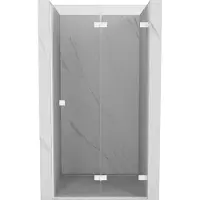 Mexen Lunar-F Porte de douche pliante droite 60 cm, transparente, blanche - 836-060-000-20-00-P