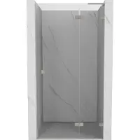 Mexen Lunar L Porte de douche pivotante droite 75 cm, transparente, nickel brossé - 834L-075-000-97-00-P