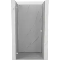 Mexen Lunar-B Porte de douche pivotante gauche 90 cm, transparente, nickel brossé - 832-090-000-97-00-L