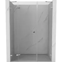 Mexen Lunar porte de douche pivotante gauche 120 cm, transparent, chrome - 834S-120-050-01-00-L