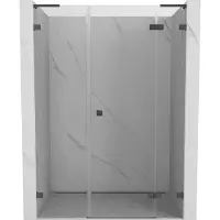 Mexen Lunar L Porte de douche pivotante droite 120 cm, transparente, gris foncé brossé - 834SL-120-050-66-00-P